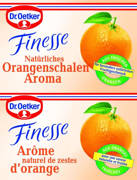 Финес - аромат портокалови корички Dr. Oetker, 3 броя х 6 г