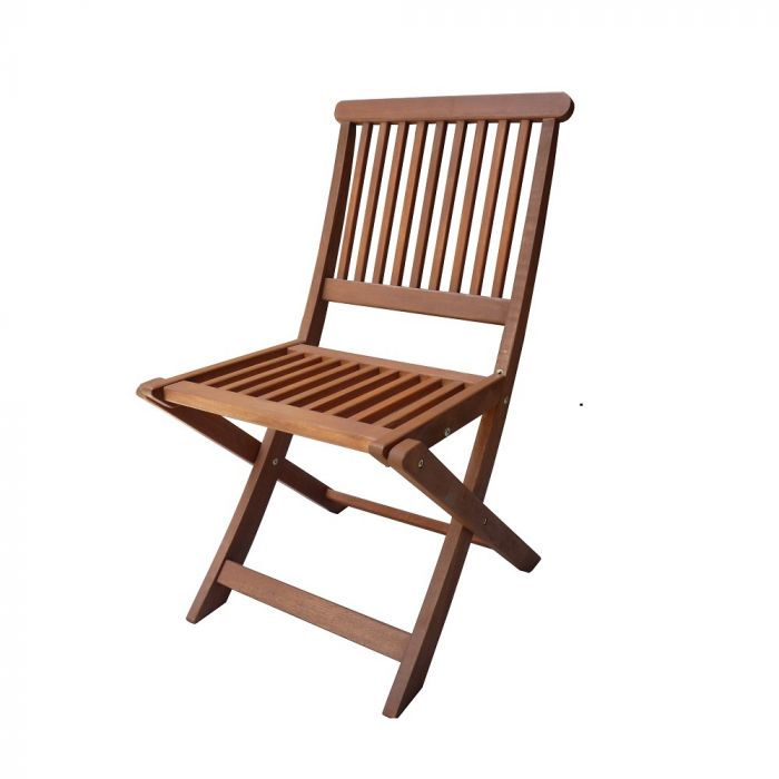 Дървен сгъваем стол Muhler Meranti, 47 х 59 х 87 см