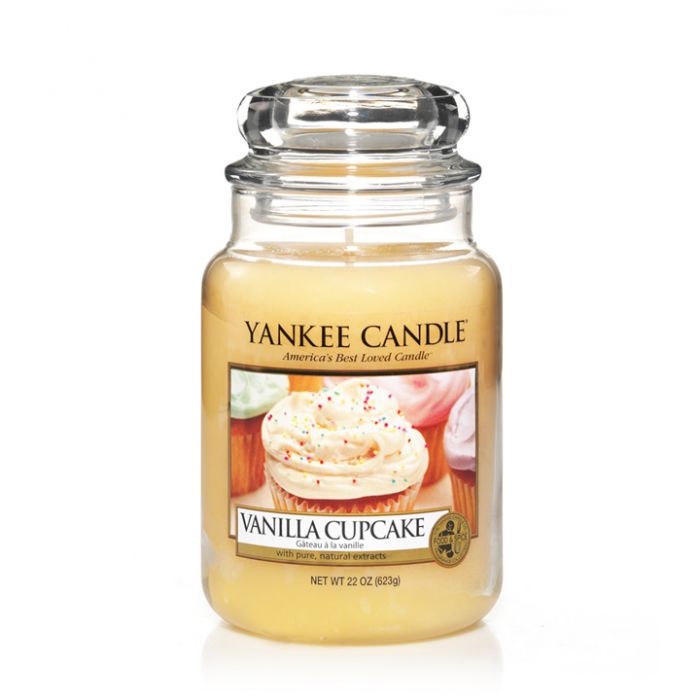 Ароматна свещ в голям буркан Yankee Candle Large Jar Vanilla Cupcake