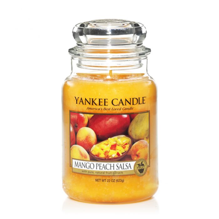 Ароматна свещ в голям буркан Yankee Candle Large Jar Mango Peach Salsa