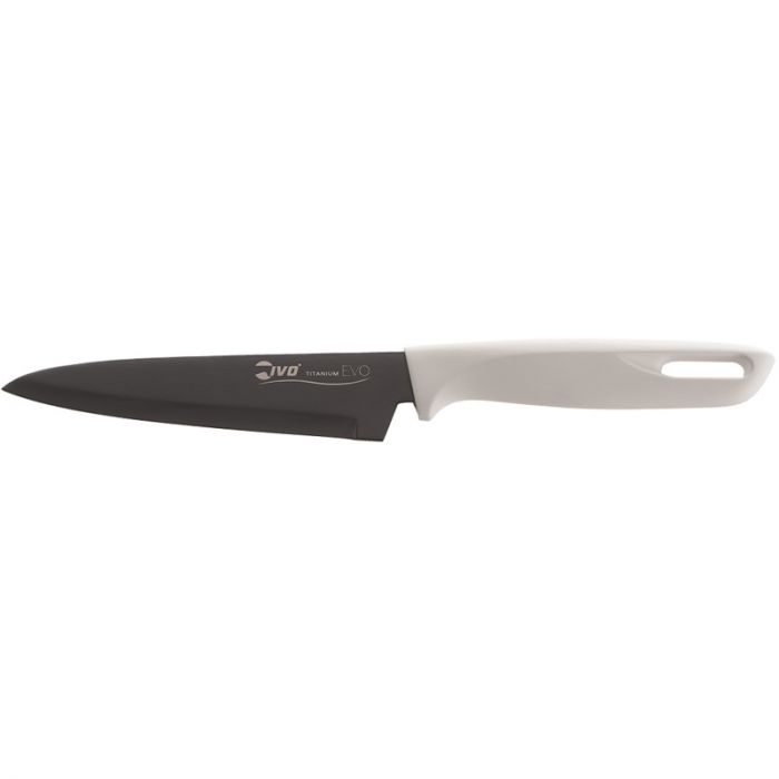 Нож за зеленчуци IVO Cutelarias Titanium Evo 12 см - бяла дръжка