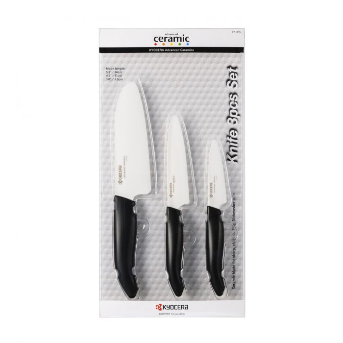 Комплект 3 броя керамични ножове Kyocera 