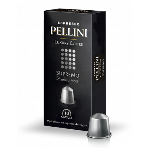Nespresso съвместими капсули Pellini Supremo 100% Arabica 10 х 5 гр