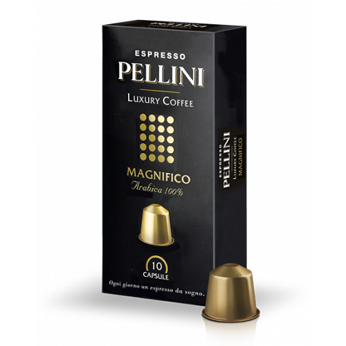 Nespresso съвместими капсули Pellini Magnifico Arabica 100%, 10 х 5 гр