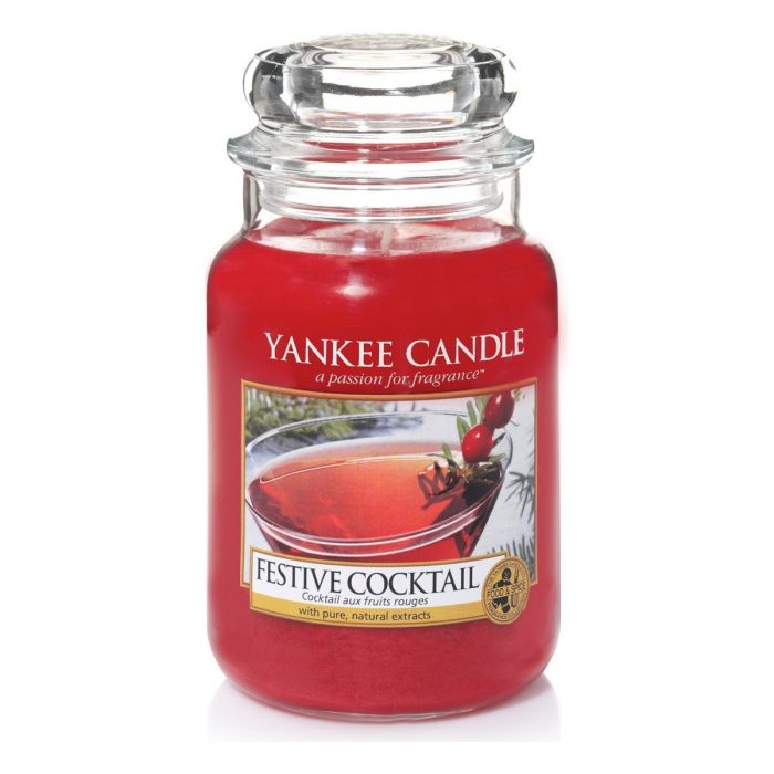 Ароматна свещ в голям буркан Yankee Candle Large Jar Festive Cocktail