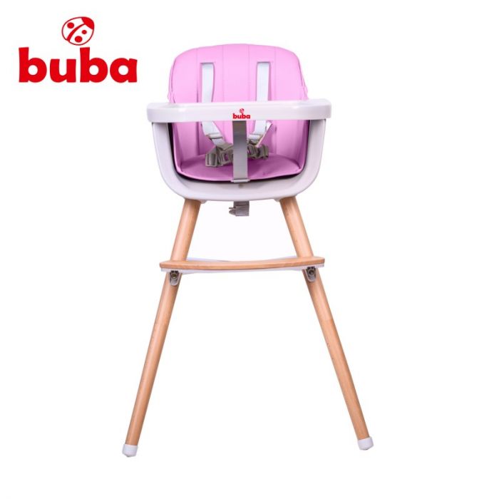 Столче за хранене Buba Carino, розово