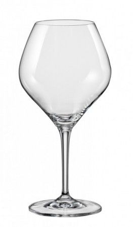 Комплект от 2 броя чаши от кристалин за бяло вино Bohemia Crystalex Amoroso 280 мл