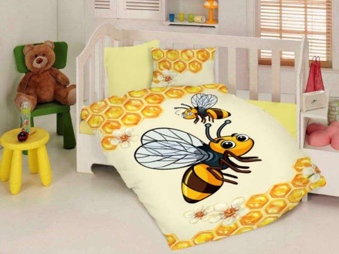 Бебешки спален комплект от 3 части PNG “Пчела”