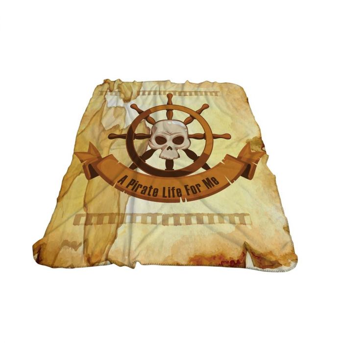 Одеяло фланел PNG 3D принт „Пирати“ 150/200 см
