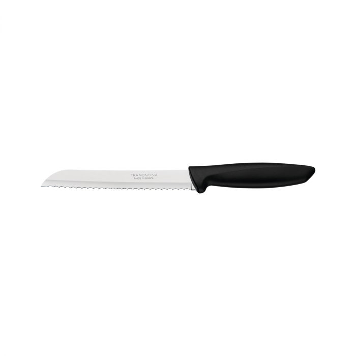 Нож за хляб Tramontina Plenus 7", черна дръжка