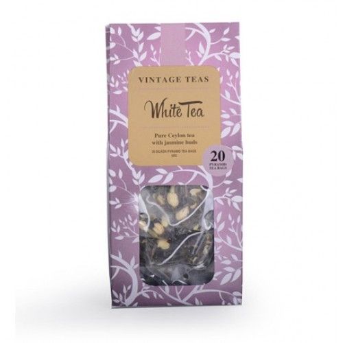 Бял цейлонски чай с жасмин Vintage teas 20 броя, 2,5 г