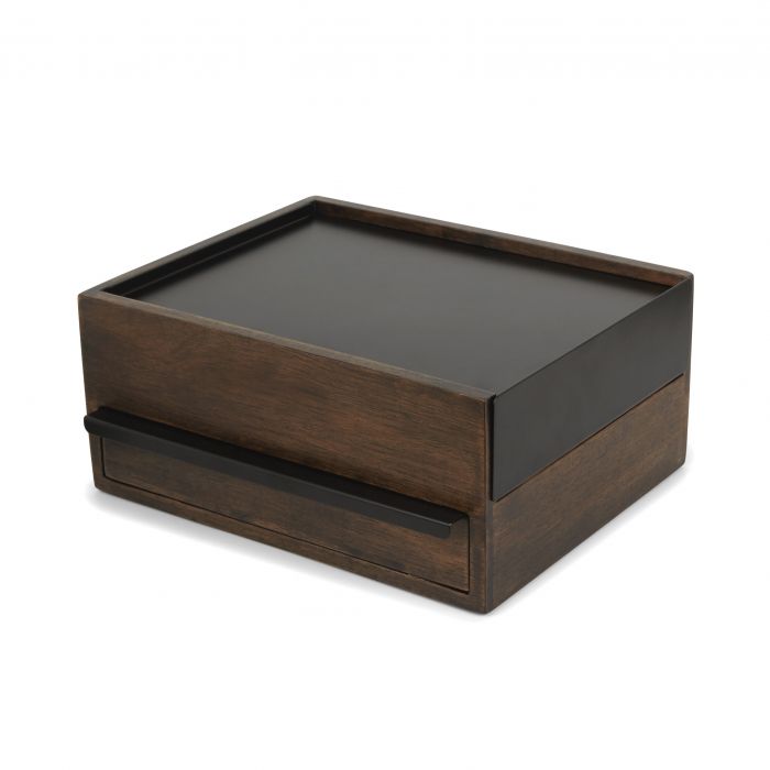 Кутия за бижута и аксесоари Umbra Stowit  - цвят черен / орех