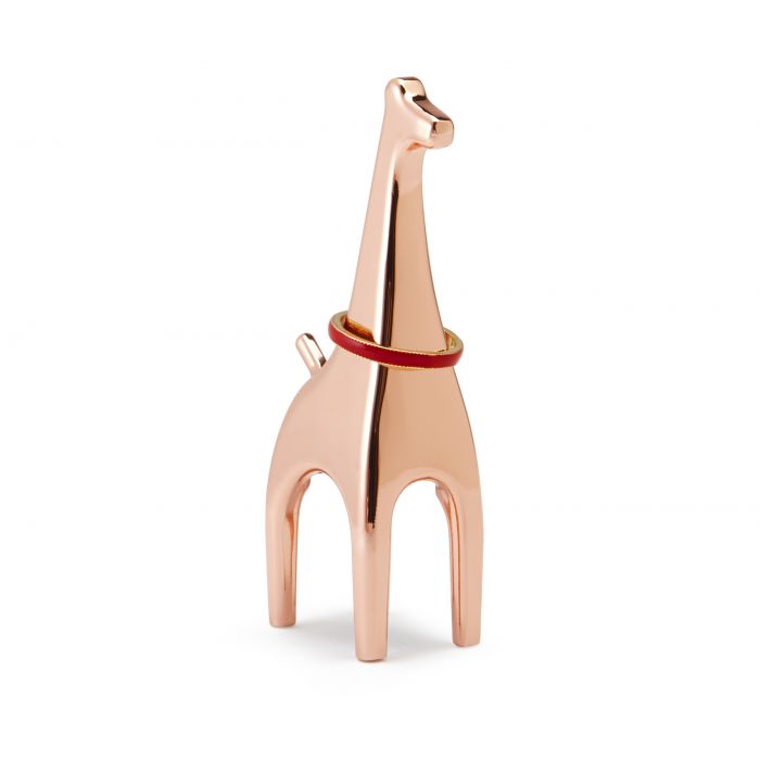 Поставка за пръстени Umbra “Anigram giraffe“, цвят мед
