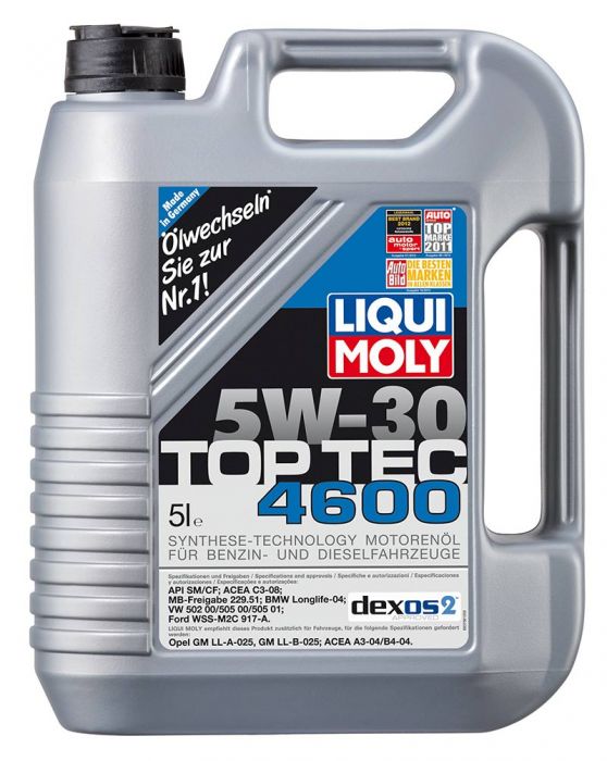 Синтетично моторно масло Liqui Moly TOP TEC 4600 5W-30, 5 л