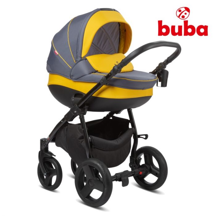 Бебешка количка 3в1 Buba Bella Pewter-Yellow