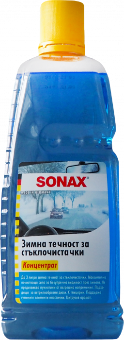 Зимна течност за чистачки Sonax концентрат, 1,0 л