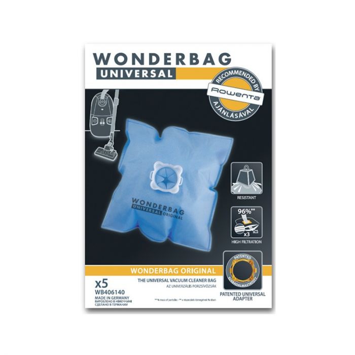 Комплект от 5 броя универсални текстилни торбички за прахосмукачка Wonderbag Classic WB 4061