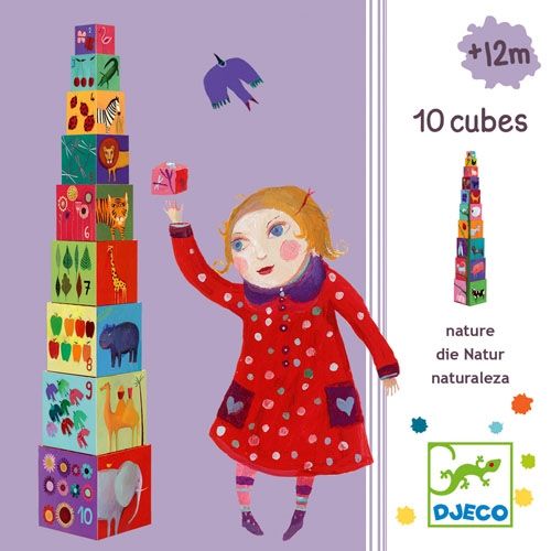 Кубчета за деца Животни Djeco Cubes