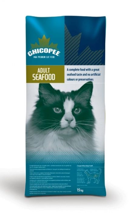 Храна за котки над 12 месеца с морски продукти Chicopee Adult Cat Seafood 15 кг