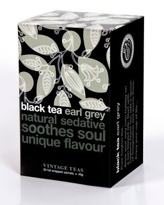 Черен чай Ърл Грей Vintage Teas Earl Gray 30 пакетчета x 1,5 г