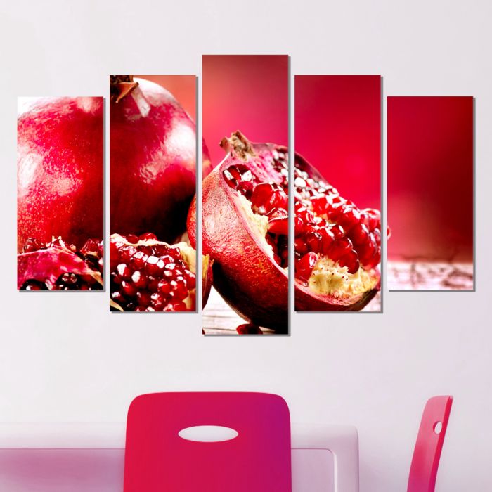 Декоративeн панел за стена с ценен тропически плод в червено Vivid Home