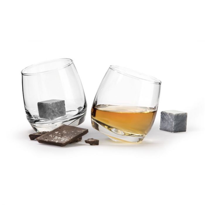 Комплект от 2 броя чаши за уиски с кубчета изкуствен лед Sagaform