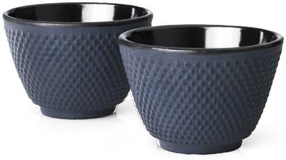 Комплект от 2 броя чугунени чаши за чай Bredemeijer Xilin - тъмно сини