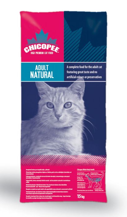 Храна за котки над 12 месеца Chicopee Adult Cat Natural 15 кг