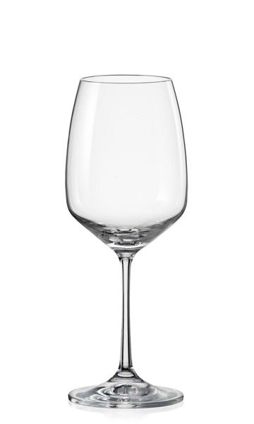 Комплект от 6 броя чаши от кристалин за вино Bohemia Crystalex Giselle 455 мл