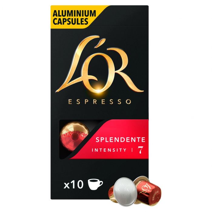Алуминиеви кафе капсули за Nespresso L'OR Splendente 10 x 5,2 г