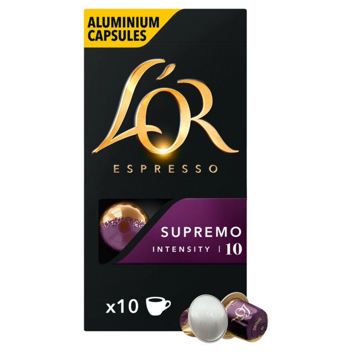 Алуминиеви кафе капсули за Nespresso L'OR Supremo 10 x 5,2 г