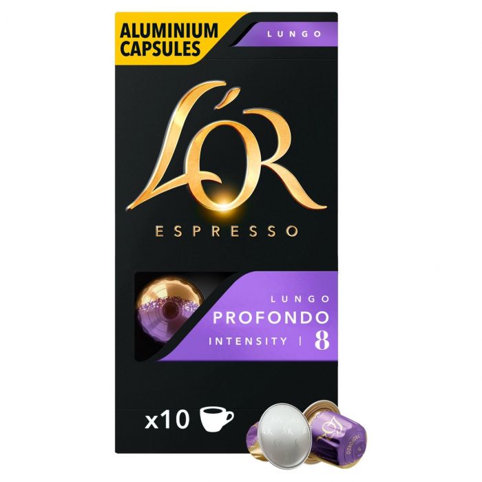 Алуминиеви кафе капсули за Nespresso L'OR Profondo 10 x 5,2 г