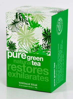 Зелен чай натурален Vintage Teas 30 пакетчета x 1,5 г