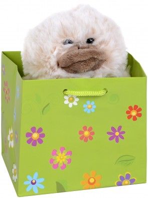 Плюшена играчка Morgenroth Plusch – Пролетно патенце в торбичка, 12 cм