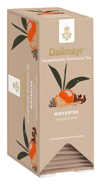 Черен чай Dallmayr със зимен аромат 25 пакетчета