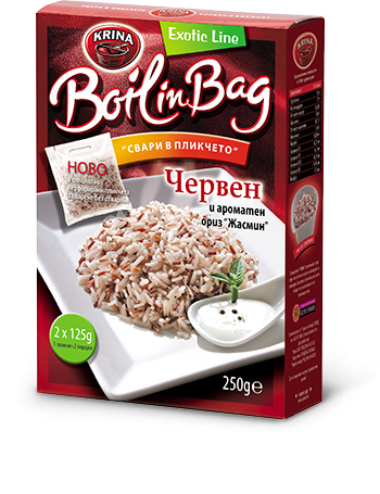Червен ориз в пакетчета Крина Boil in Bag 4 х 250 г