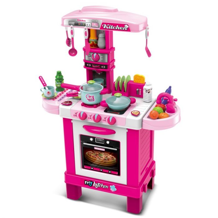 Детски кухненски комплект Buba 008-950, розова/червена