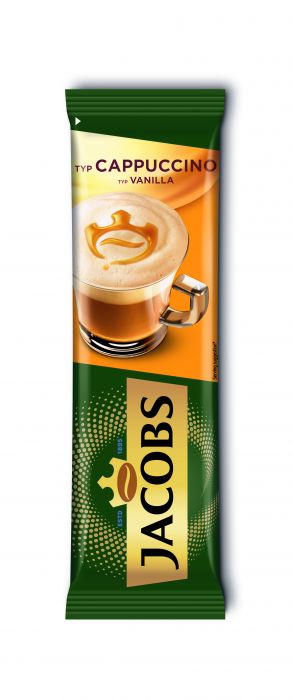 Разтворима кафе напитка Jacobs Cappuccino Vanilla 8 броя х 15 г