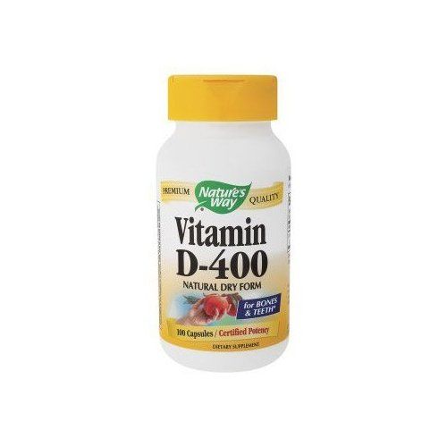 Витамин Д (сух) 400 IU Nature's Way 100 капсули