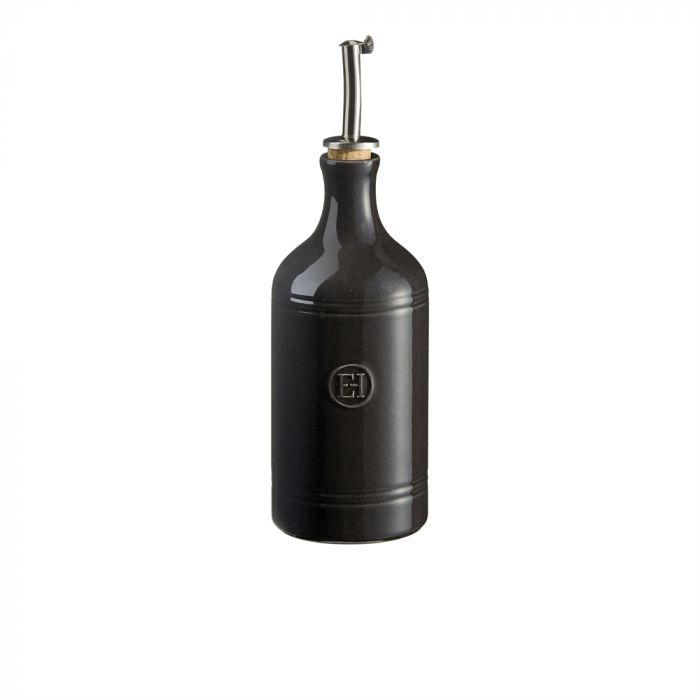 Керамична бутилка за олио с дозатор Emile Henry Oil Cruet  - цвят черен