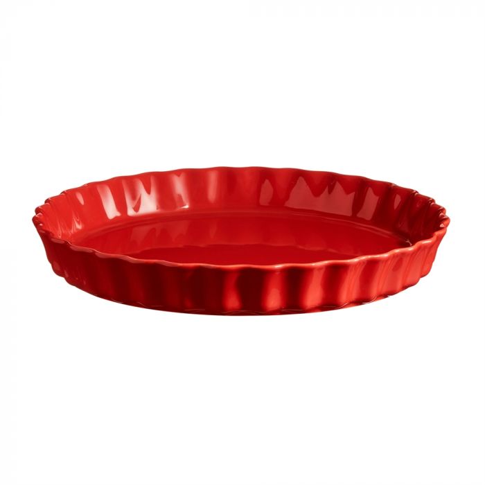 Керамична форма за тарт Emile Henry Tart Dish 29,5 см  - цвят червен