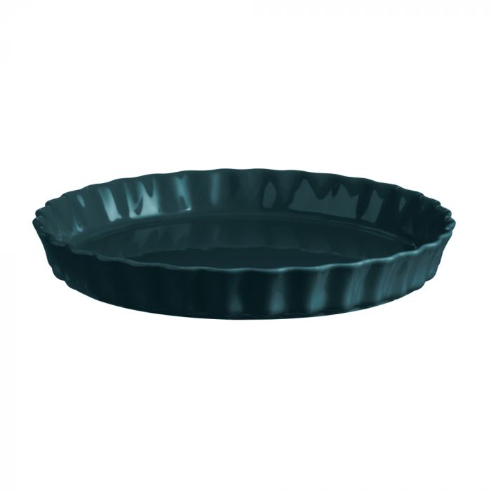 Керамична форма за тарт Emile Henry Tart Dish 29,5 см- цвят тъмнозелен