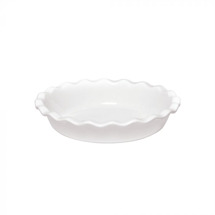 Керамична форма за пай Emile Henry Pie Dish 26 см - цвят бял