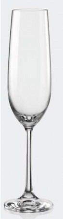 Kомплект 6 бр. чаши от кристалин за шампанско Bohemia Crystalex Viola 190 мл