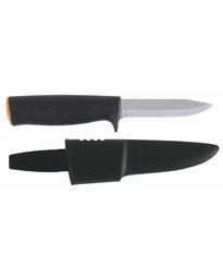 Универсален нож Fiskars с пластмасова ножница за колан 125860