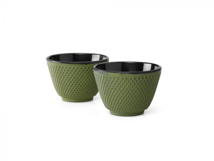 Сет от 2 чугунени чаши за чай Bredemeijer Xilin - зелени