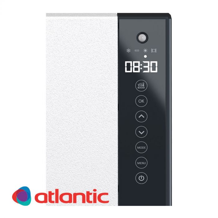 Конвектор за баня Atlantic Telia 1000+800 W, бял без поставка за кърпи 