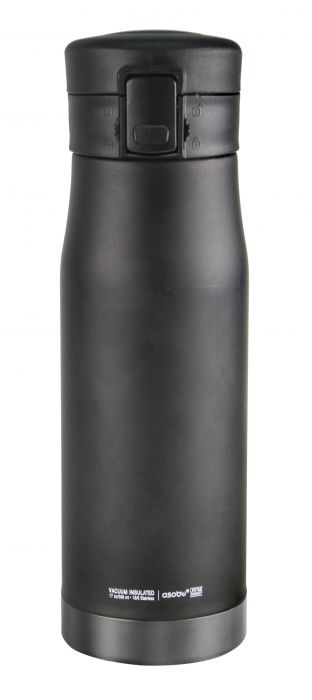 Двустенен термос с вакуумна изолация Asobu Liberty 500 мл - цвят черен/сив
