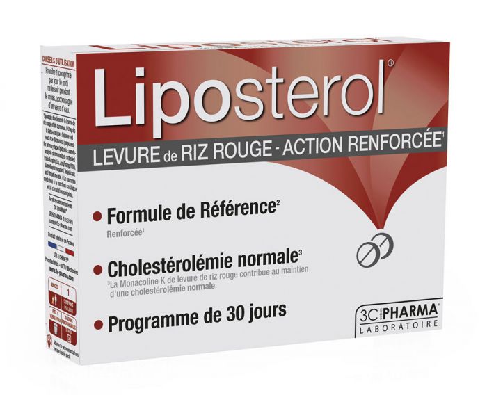 LIPOSTEROL за понижаване на холестерола 3C Pharma, 30 таблетки