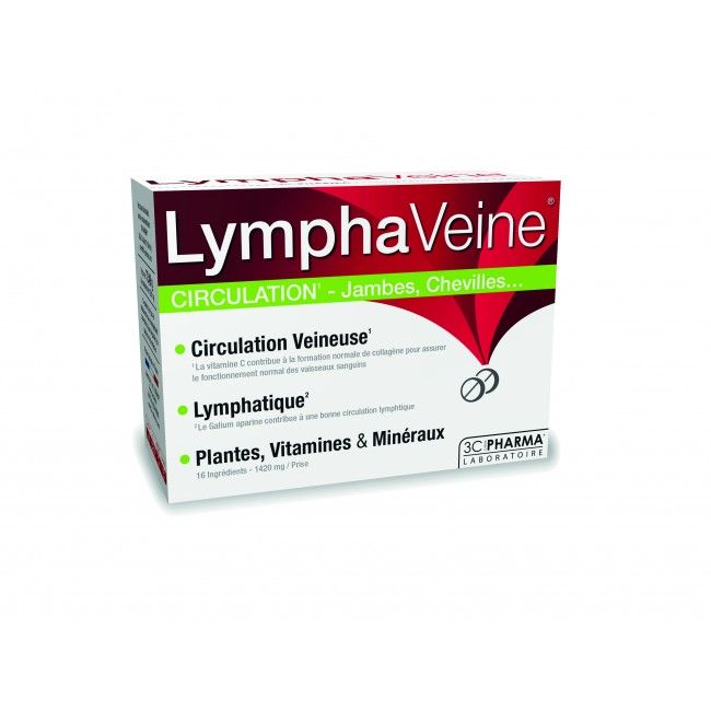 LYMPHAVEINE за по-добро кръвообращение 3C Pharma, 30 таблетки
